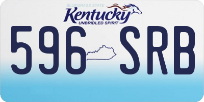 KY license plate 596SRB