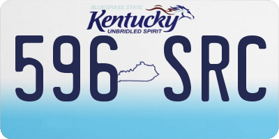 KY license plate 596SRC