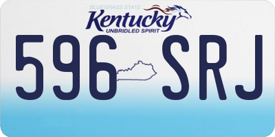 KY license plate 596SRJ
