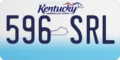 KY license plate 596SRL