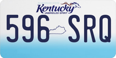 KY license plate 596SRQ
