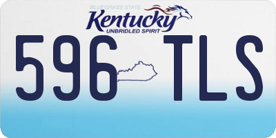 KY license plate 596TLS
