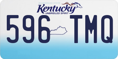 KY license plate 596TMQ