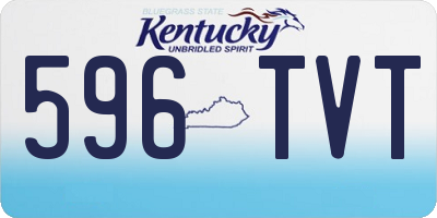 KY license plate 596TVT
