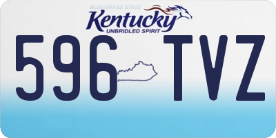 KY license plate 596TVZ