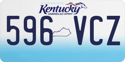 KY license plate 596VCZ