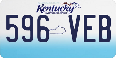 KY license plate 596VEB