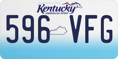 KY license plate 596VFG
