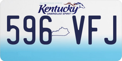 KY license plate 596VFJ