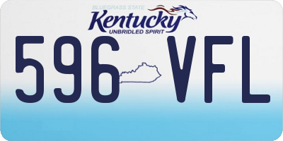 KY license plate 596VFL