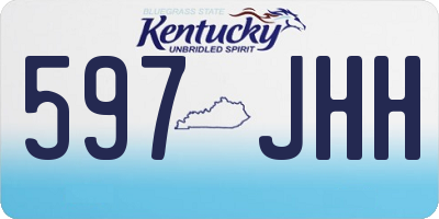 KY license plate 597JHH