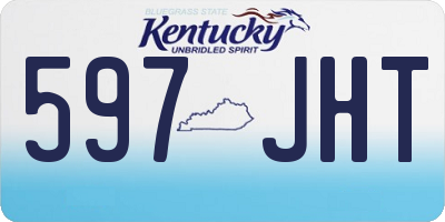 KY license plate 597JHT