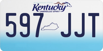 KY license plate 597JJT