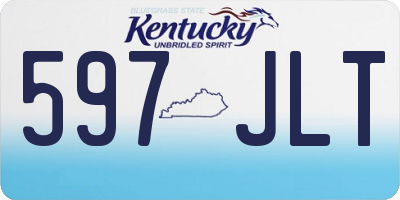KY license plate 597JLT