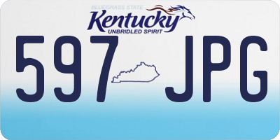 KY license plate 597JPG