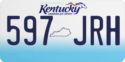 KY license plate 597JRH