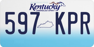 KY license plate 597KPR