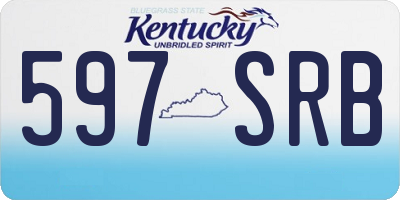 KY license plate 597SRB