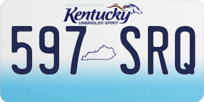 KY license plate 597SRQ