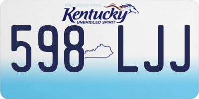 KY license plate 598LJJ