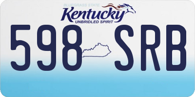 KY license plate 598SRB