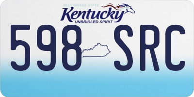 KY license plate 598SRC