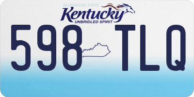KY license plate 598TLQ