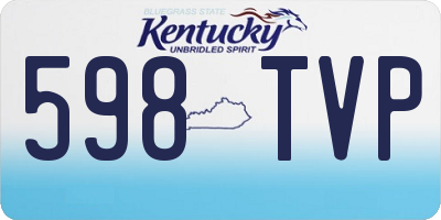 KY license plate 598TVP