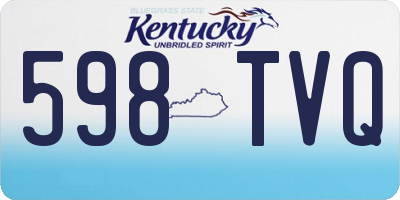 KY license plate 598TVQ