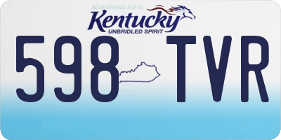 KY license plate 598TVR