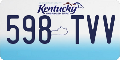 KY license plate 598TVV