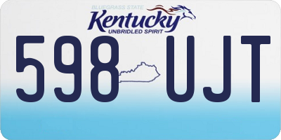 KY license plate 598UJT