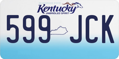 KY license plate 599JCK