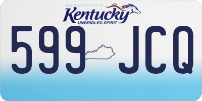 KY license plate 599JCQ