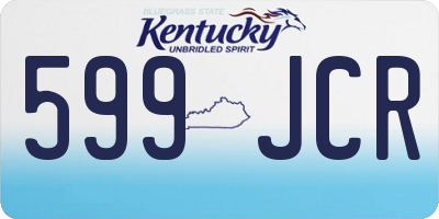 KY license plate 599JCR