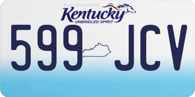KY license plate 599JCV