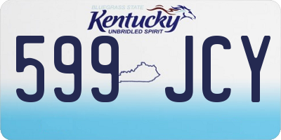 KY license plate 599JCY