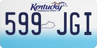 KY license plate 599JGI