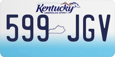 KY license plate 599JGV