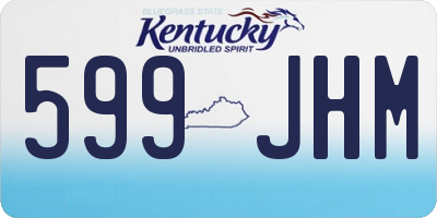 KY license plate 599JHM