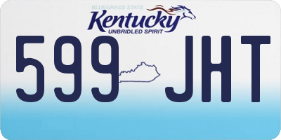 KY license plate 599JHT