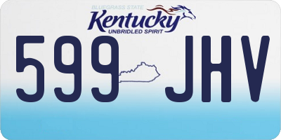 KY license plate 599JHV