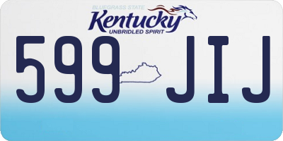 KY license plate 599JIJ