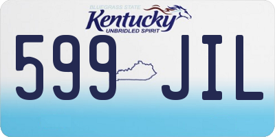 KY license plate 599JIL