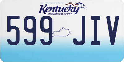 KY license plate 599JIV