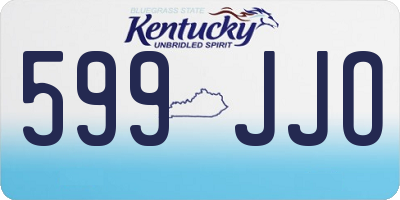 KY license plate 599JJO