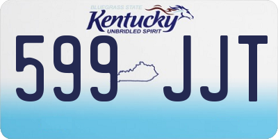 KY license plate 599JJT