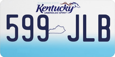 KY license plate 599JLB