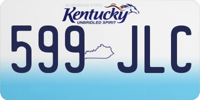 KY license plate 599JLC