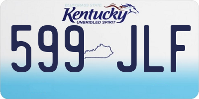 KY license plate 599JLF